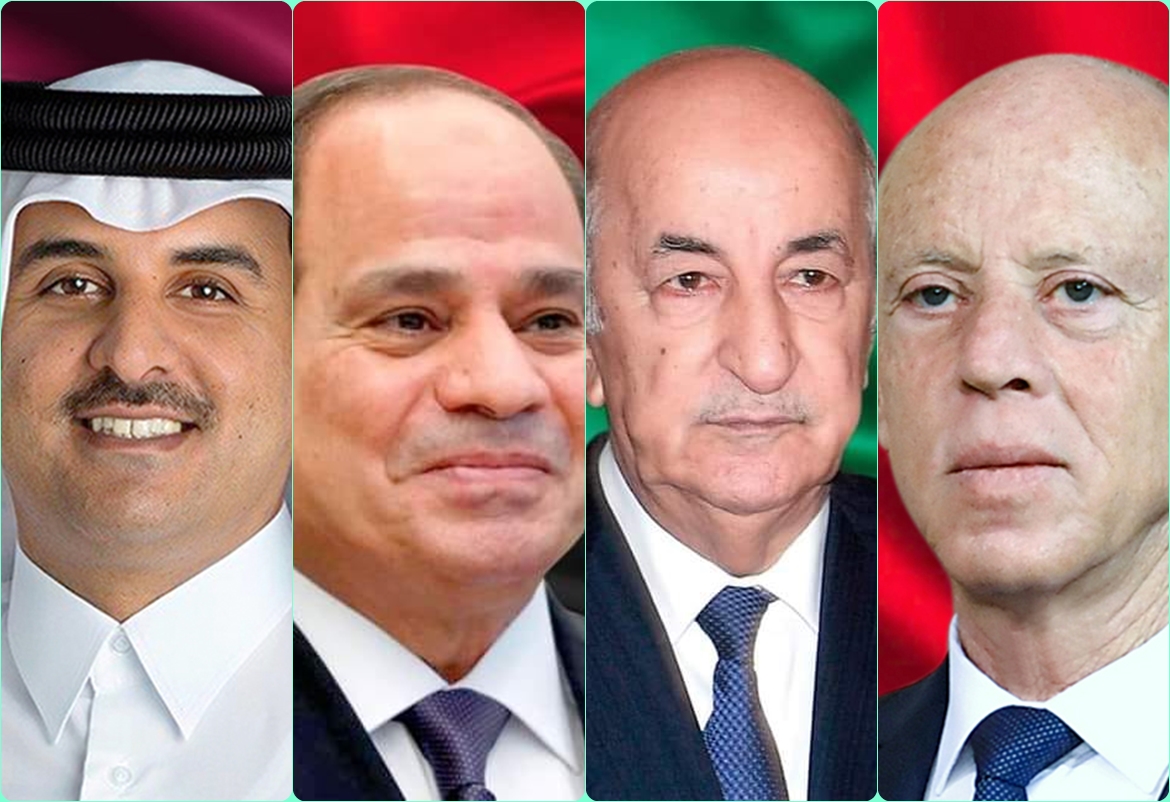 رئيس تونس يجري اتصالات مع رؤساء الجزائر ومصر وقطر