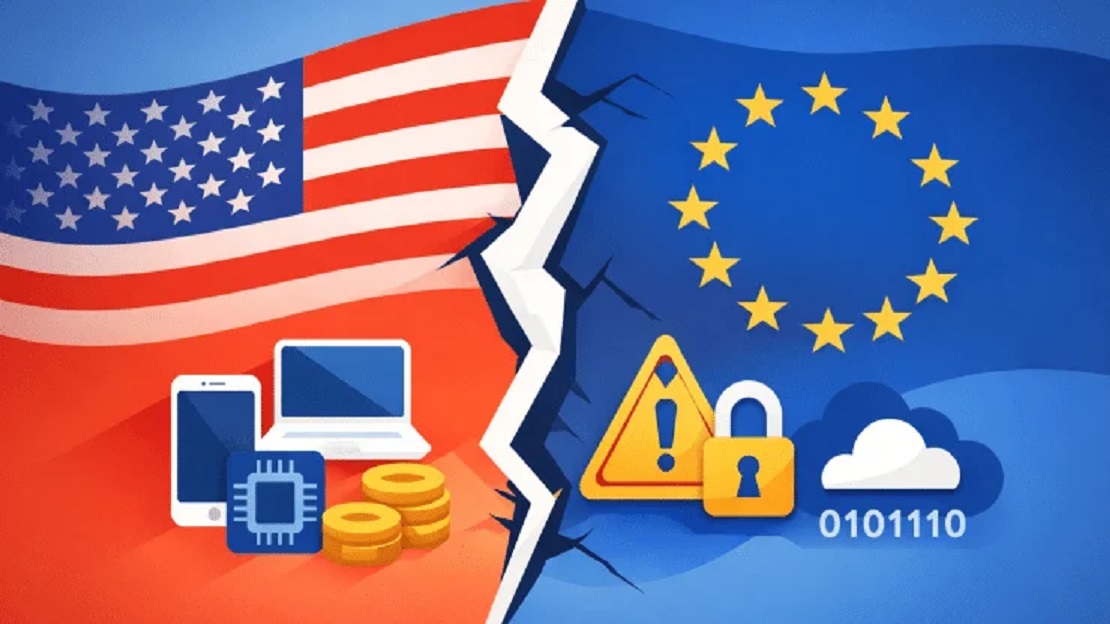 ماكرون يواجه ترامب: حظر أمريكي على مسؤولين أوروبيين يشعل أزمة السيادة الرقمية