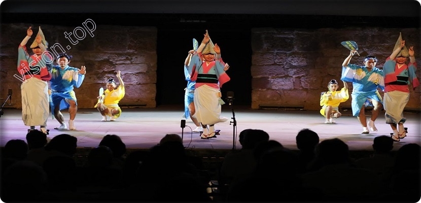 "رقصة أوا" وجانب من الثقافة اليابانية على مسرح قرطاج الروماني