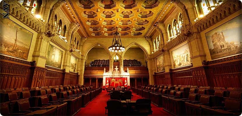 مجلس الشيوخ الكندي، في أغلب الحالات يصادق على القوانين التي يقرها مجلس العموم