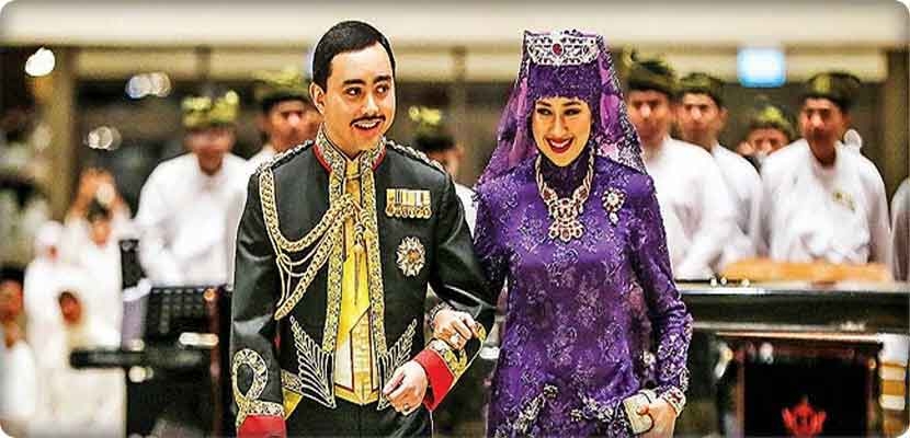 صورة من حفل زواج الأمير عبد الملك ابن سلطان بروناي 