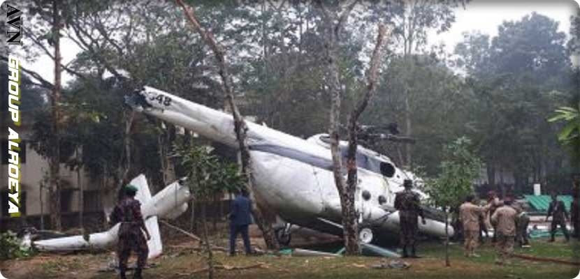 سقوط طائرة رئيس أركان الجيش الكويتي في بنجلاديش