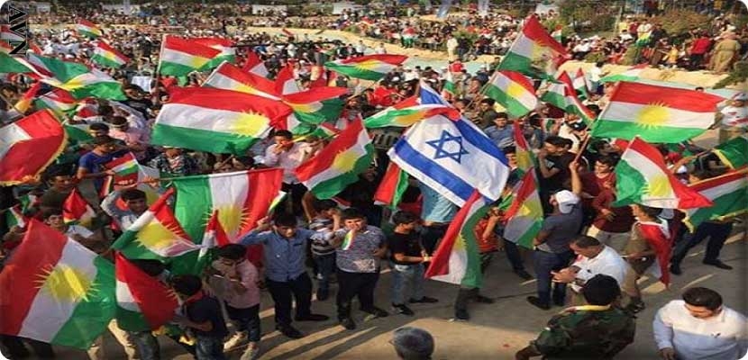 علم إسرائيل يظهر في مظاهرة داعمة لاستقلال كردستان العراق