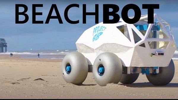  BeachBot، روبوت لتنظيف الشواطئ من اصغر النفايات