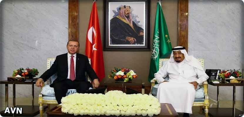 الرئيس التركي يلتقي العاهل السعودي