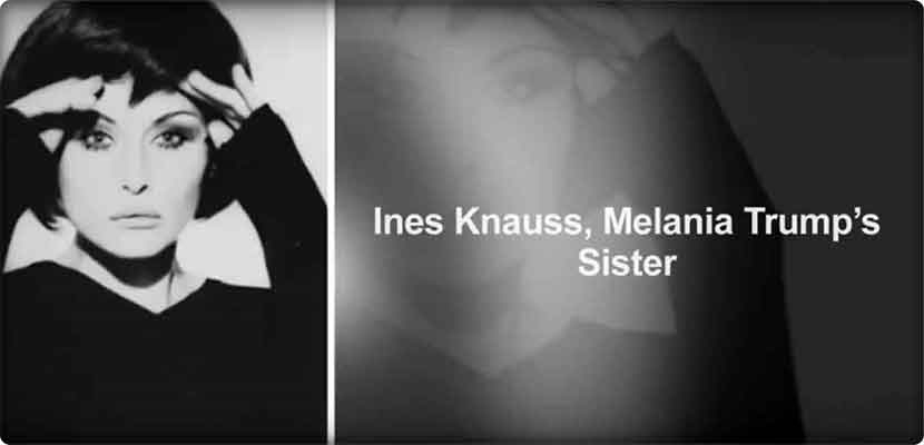 Ines Knaussالأكبر سنا من شقيقتها الشهيرة ميلانيا