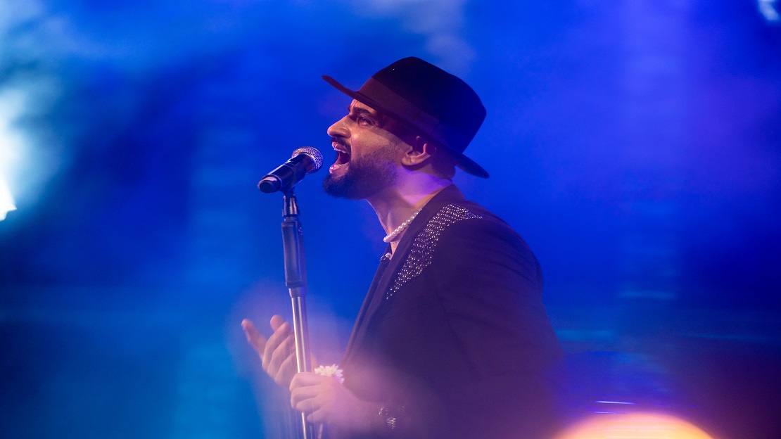 Tunisian artist Mortada Ftiti performs at the 58th Hammamet International Festival