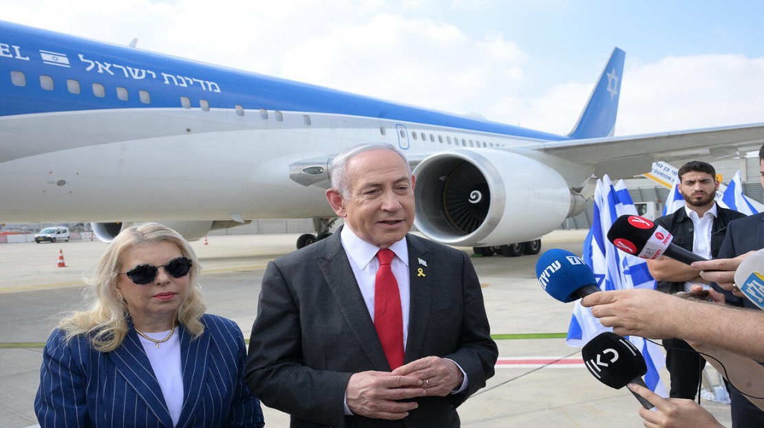 L'avion de Netanyahu est touché