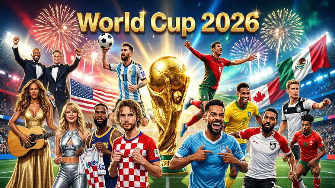 مشاهير العالم يستعدون لكأس العالم 2026.. ميسي، رونالدو، وهوليوود في المونديال